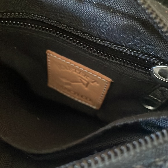 NWT Leather Suede Woven Crossbody Bag Leather Fringes Adjustable Strap Western - Picture 4 of 9